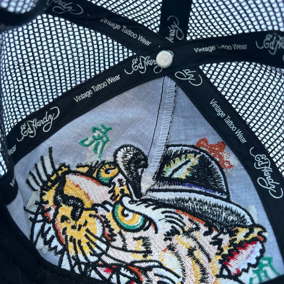 Ed Hardy Embroidered Screaming Tiger Cap-unisex - Picture 10 of 11